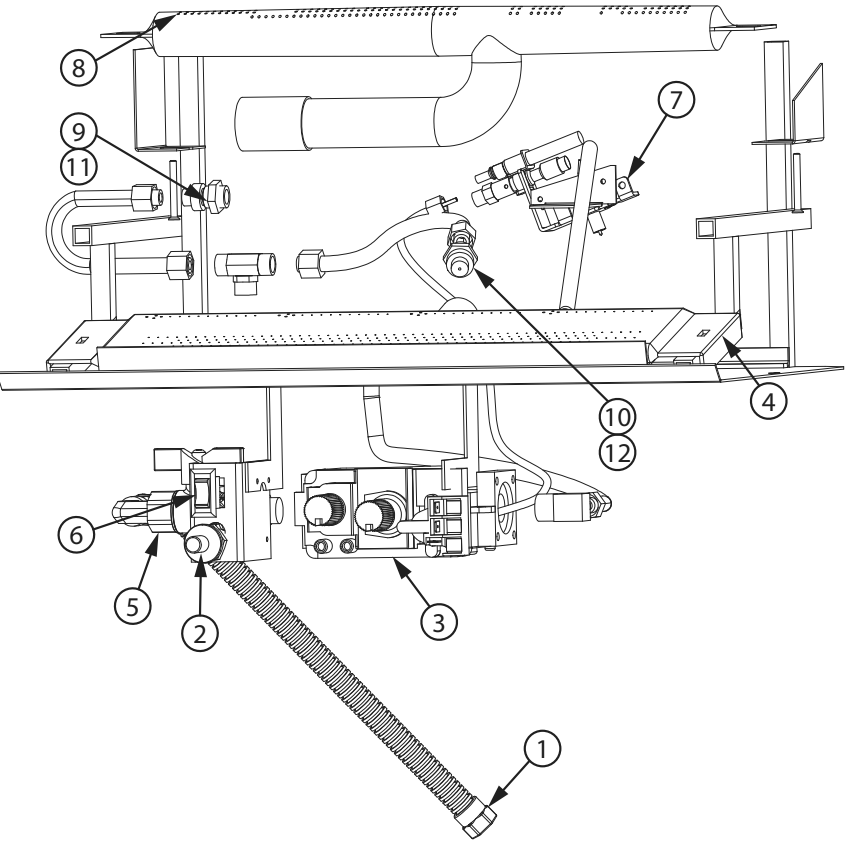 Diagram Diagram and Parts List for AGVF340N  US Stove Company Heating Stove